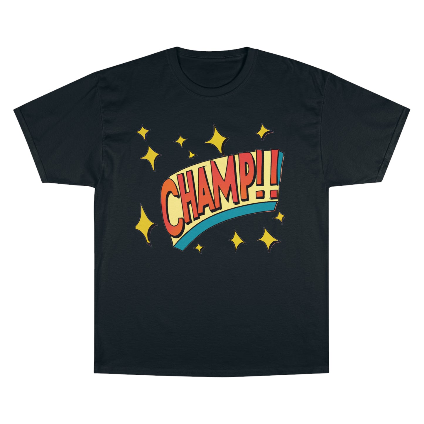 CHAMP!! Logo Exclamation 1930's Style Cartoon Art - AI Art - Champion T-Shirt