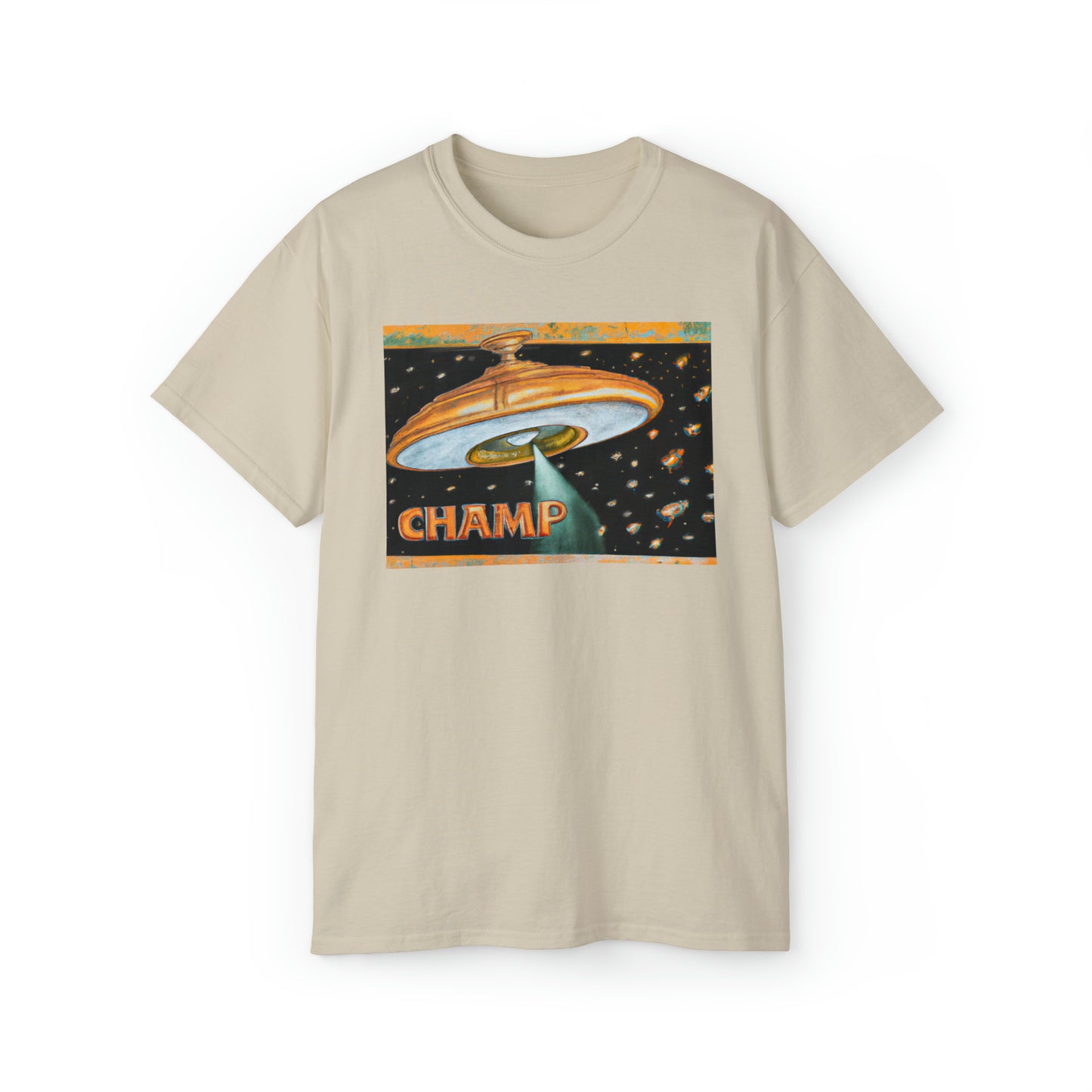 CHAMP UFO 6 - Ancient Roman Style - AI Art - Gildan Ultra Cotton Tee