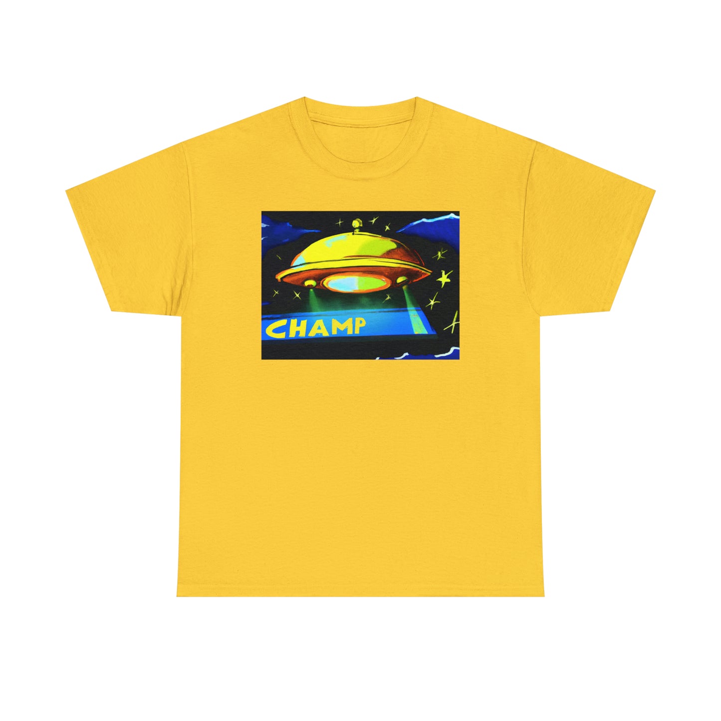 CHAMP UFO 14 - Post-Modern Style - AI Art - Gildan Heavy Cotton Tee