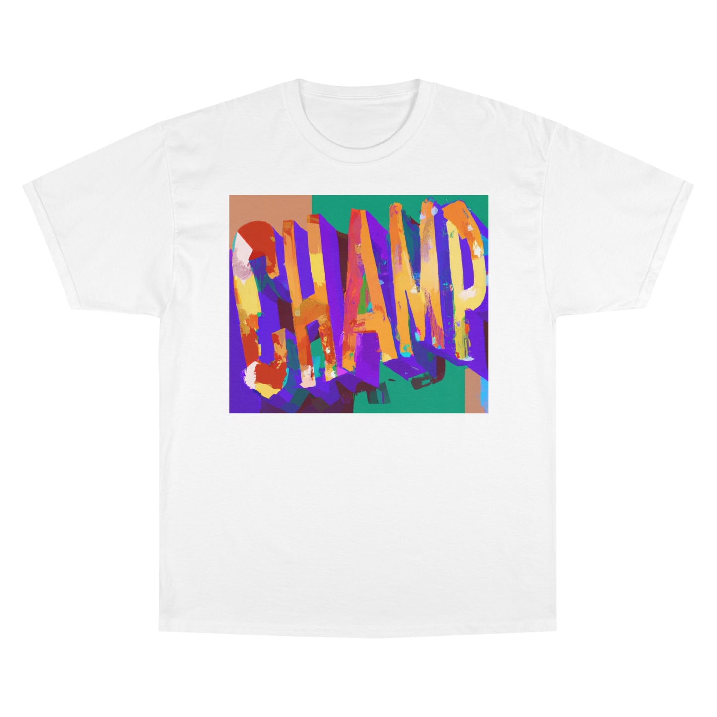 CHAMP Post-Modern Art Style Multi-Color - AI Art - Logo Champion T-Shirt