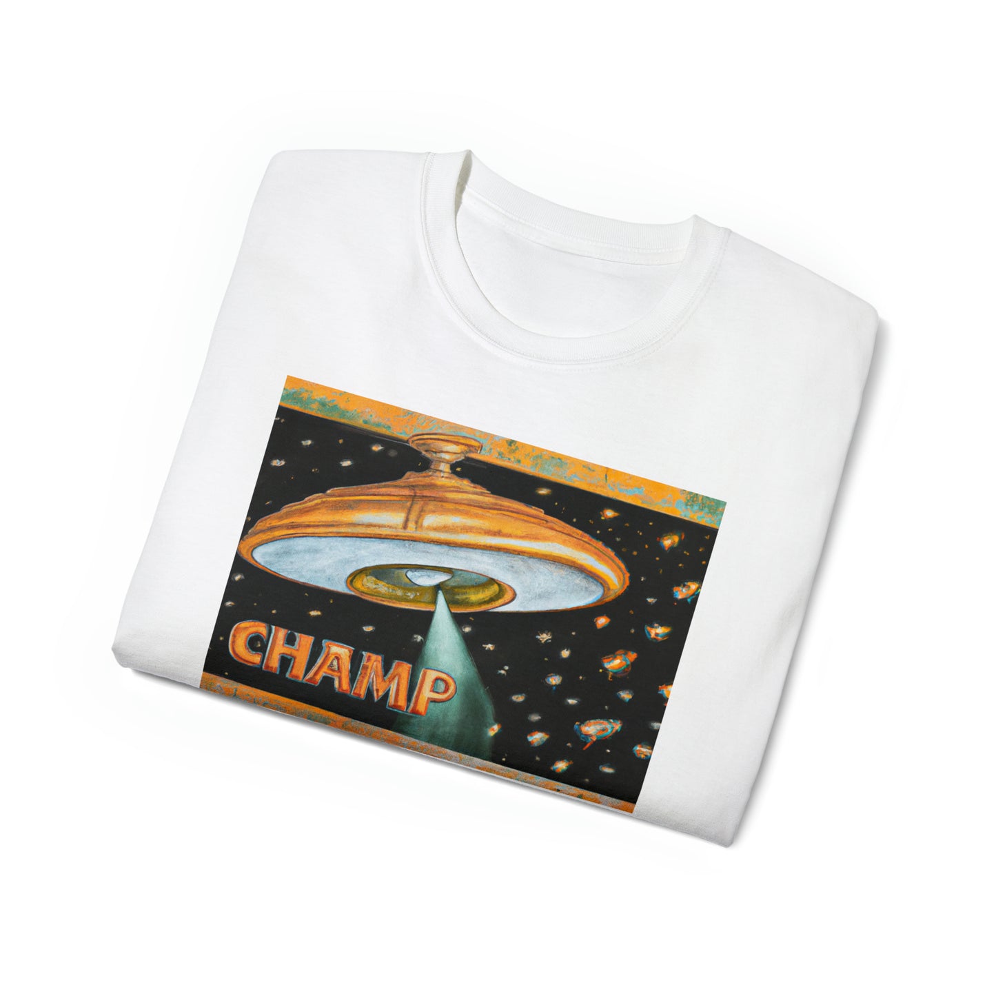 CHAMP UFO 6 - Ancient Roman Style - AI Art - Gildan Ultra Cotton Tee