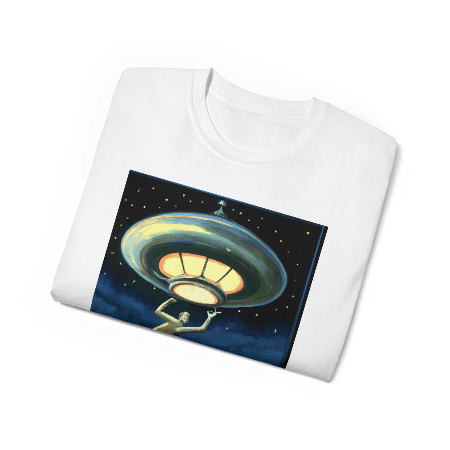 CHAMP UFO 9 - Neo-Classical Style - AI Art - Gildan Ultra Cotton Tee