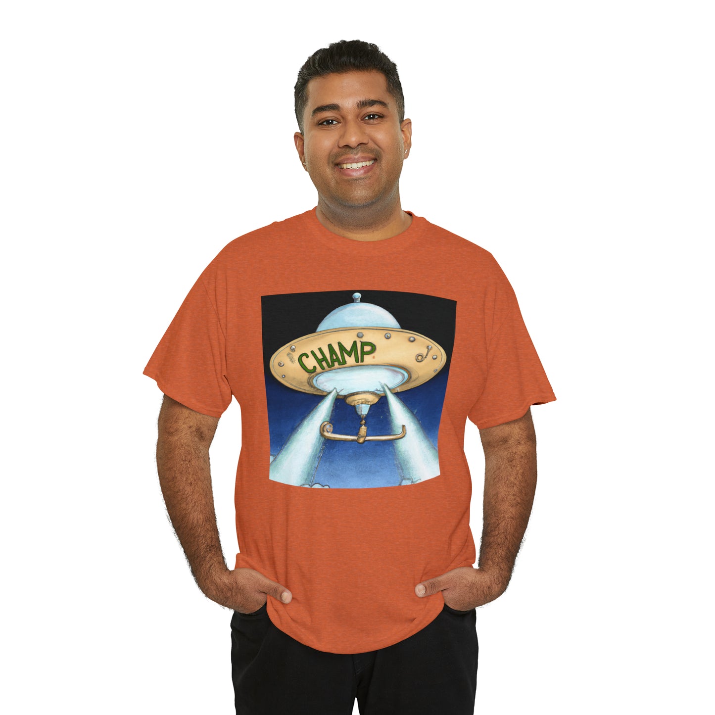 CHAMP UFO 10 - Neo-Classical Style - AI Art - Gildan Heavy Cotton Tee