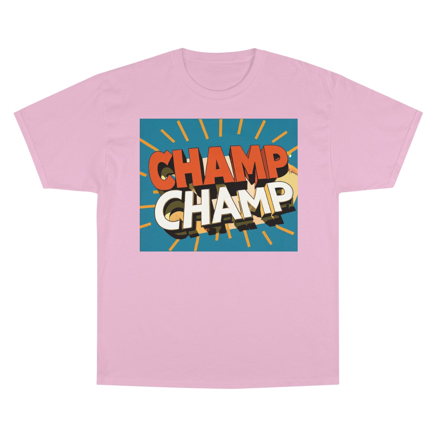 CHAMP-CHAMP Double Champ Logo 1930's Style Cartoon Art - AI Art - Champion T-Shirt