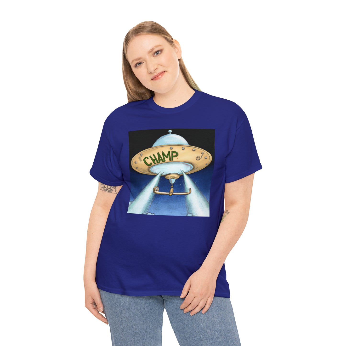 CHAMP UFO 10 - Neo-Classical Style - AI Art - Gildan Heavy Cotton Tee