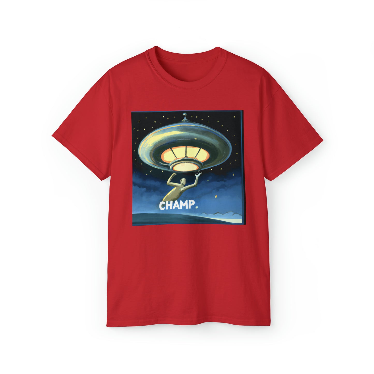 CHAMP UFO 9 - Neo-Classical Style - AI Art - Gildan Ultra Cotton Tee