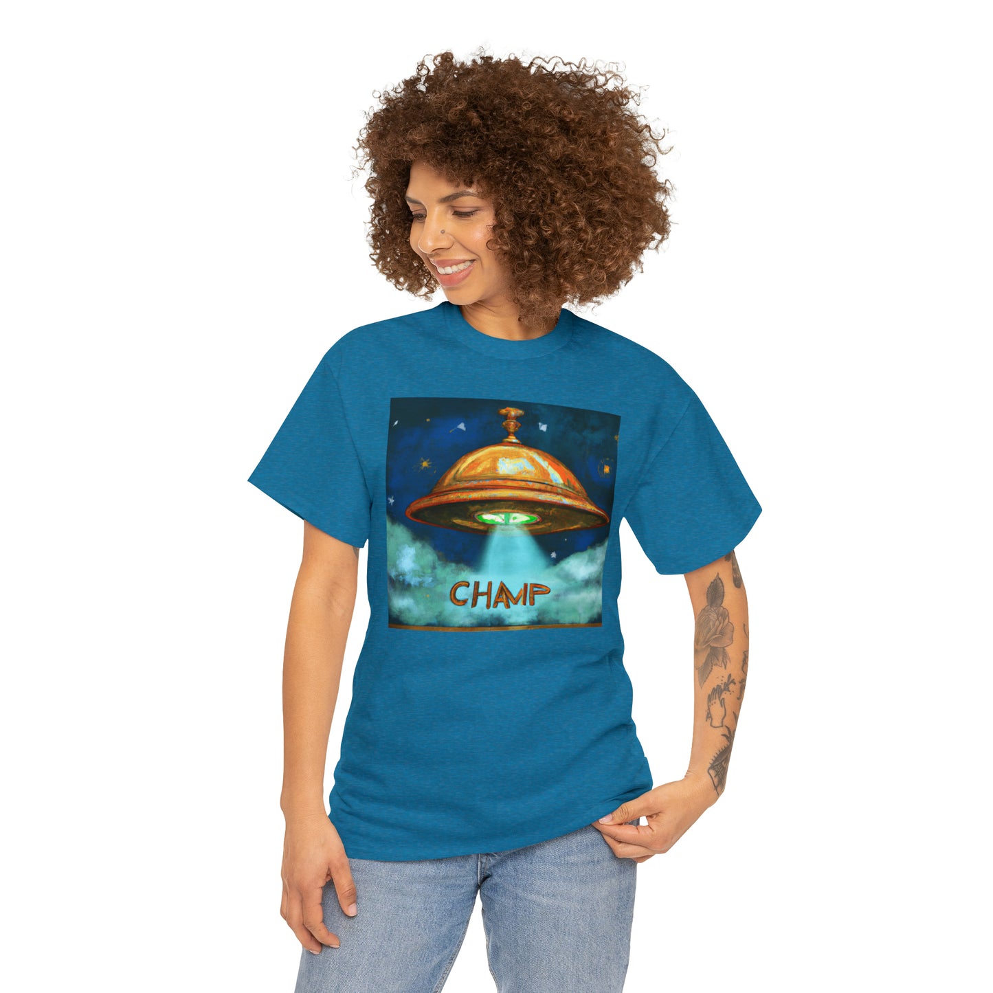 CHAMP UFO 8 - Ancient Roman Style - AI Art - Gildan Heavy Cotton Tee