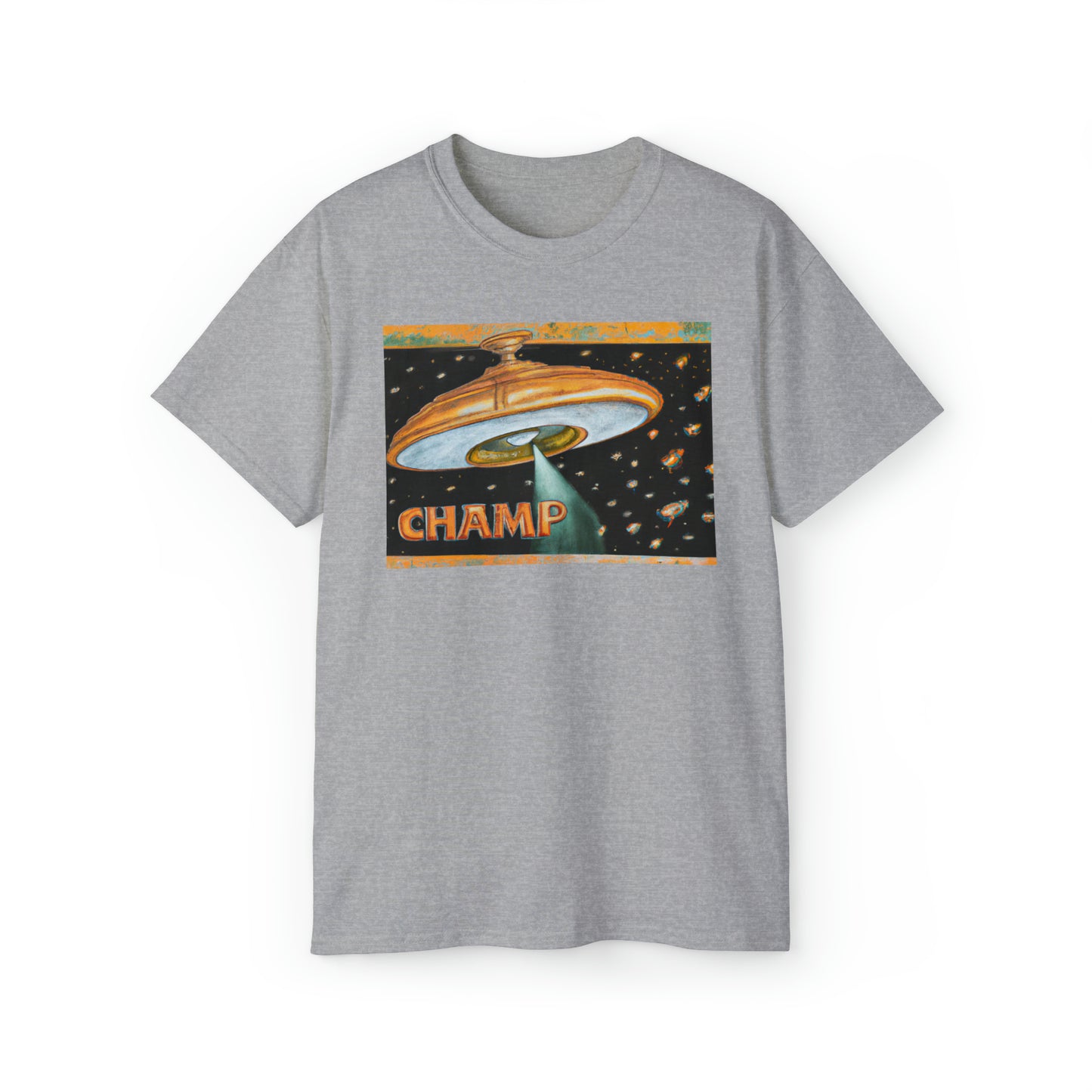 CHAMP UFO 6 - Ancient Roman Style - AI Art - Gildan Ultra Cotton Tee