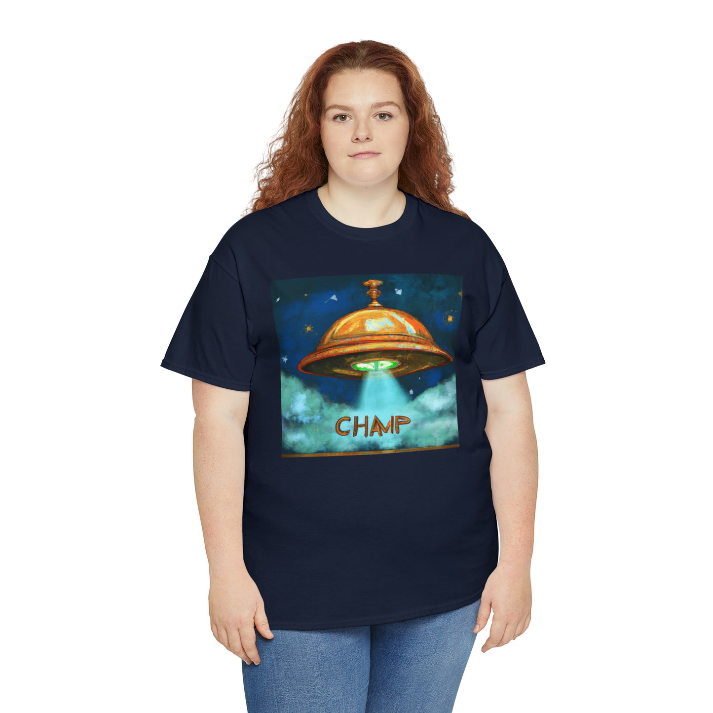 CHAMP UFO 8 - Ancient Roman Style - AI Art - Gildan Heavy Cotton Tee