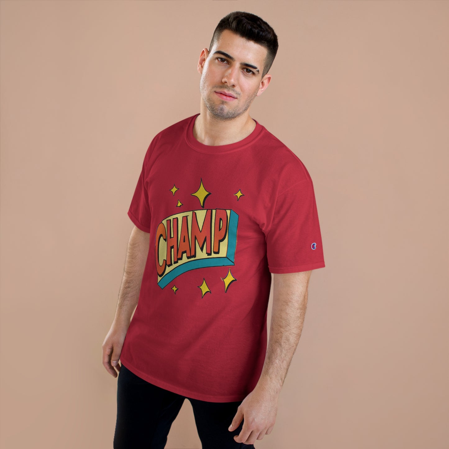 CHAMP Logo 1930's Style Cartoon Art - AI Art - Champion T-Shirt