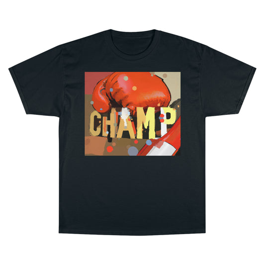 CHAMP Logo Boxing Glove Post-Modern Art Style - AI Art - Champion T-Shirt