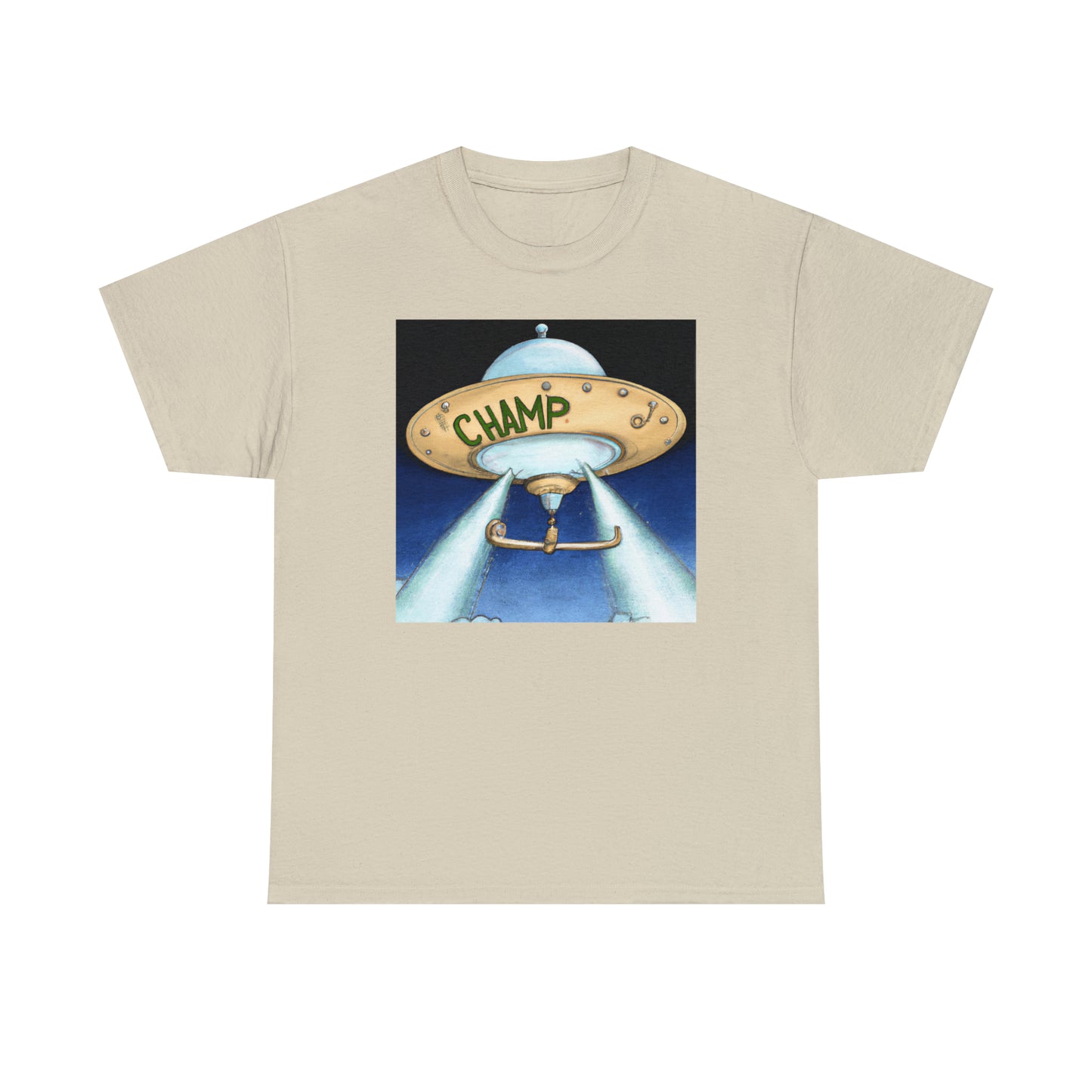 CHAMP UFO 10 - Neo-Classical Style - AI Art - Gildan Heavy Cotton Tee