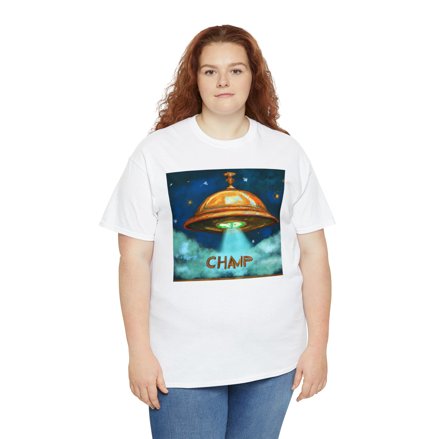 CHAMP UFO 8 - Ancient Roman Style - AI Art - Gildan Heavy Cotton Tee