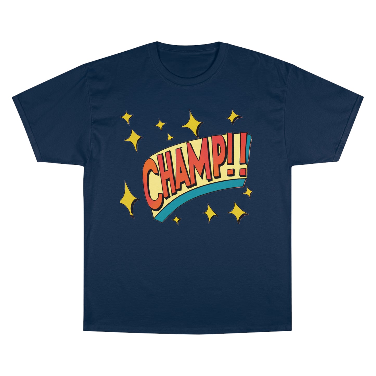 CHAMP!! Logo Exclamation 1930's Style Cartoon Art - AI Art - Champion T-Shirt