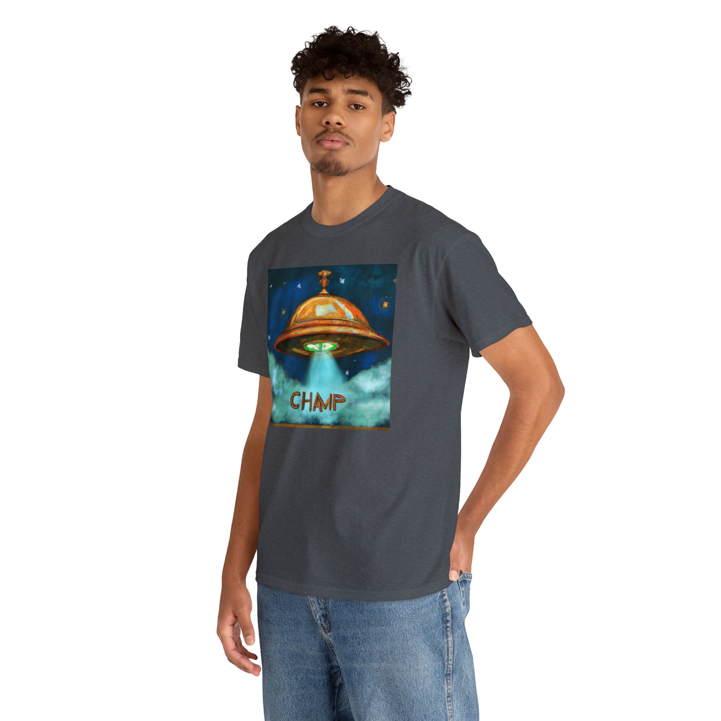 CHAMP UFO 8 - Ancient Roman Style - AI Art - Gildan Heavy Cotton Tee