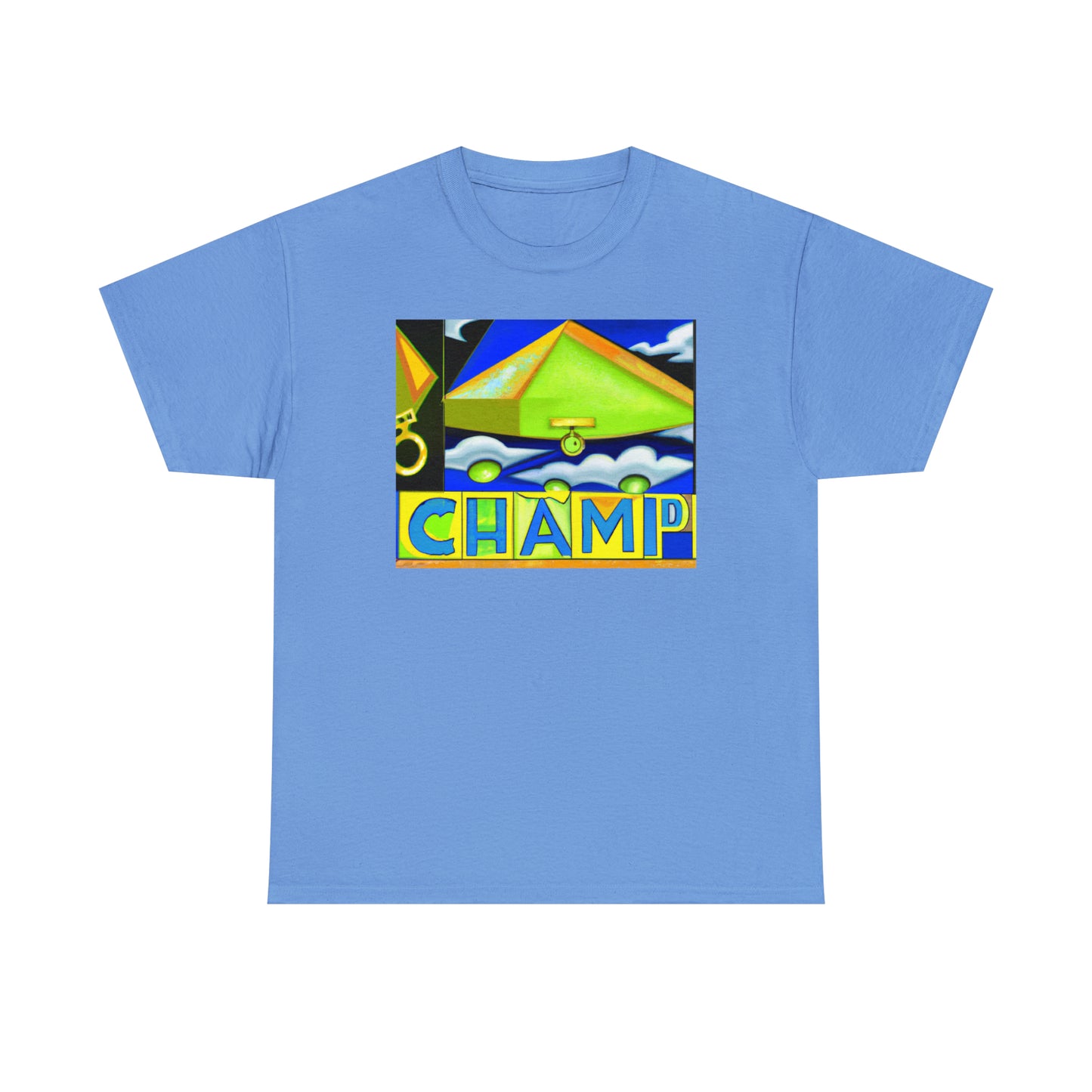 CHAMP UFO 11 - Cubist Style - AI Art - Gildan Heavy Cotton Tee