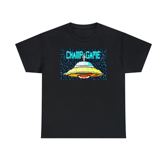 CHAMP GAME UFO 21 - 8-bit Style Pixel Art - AI Art - Gildan Heavy Cotton Tee