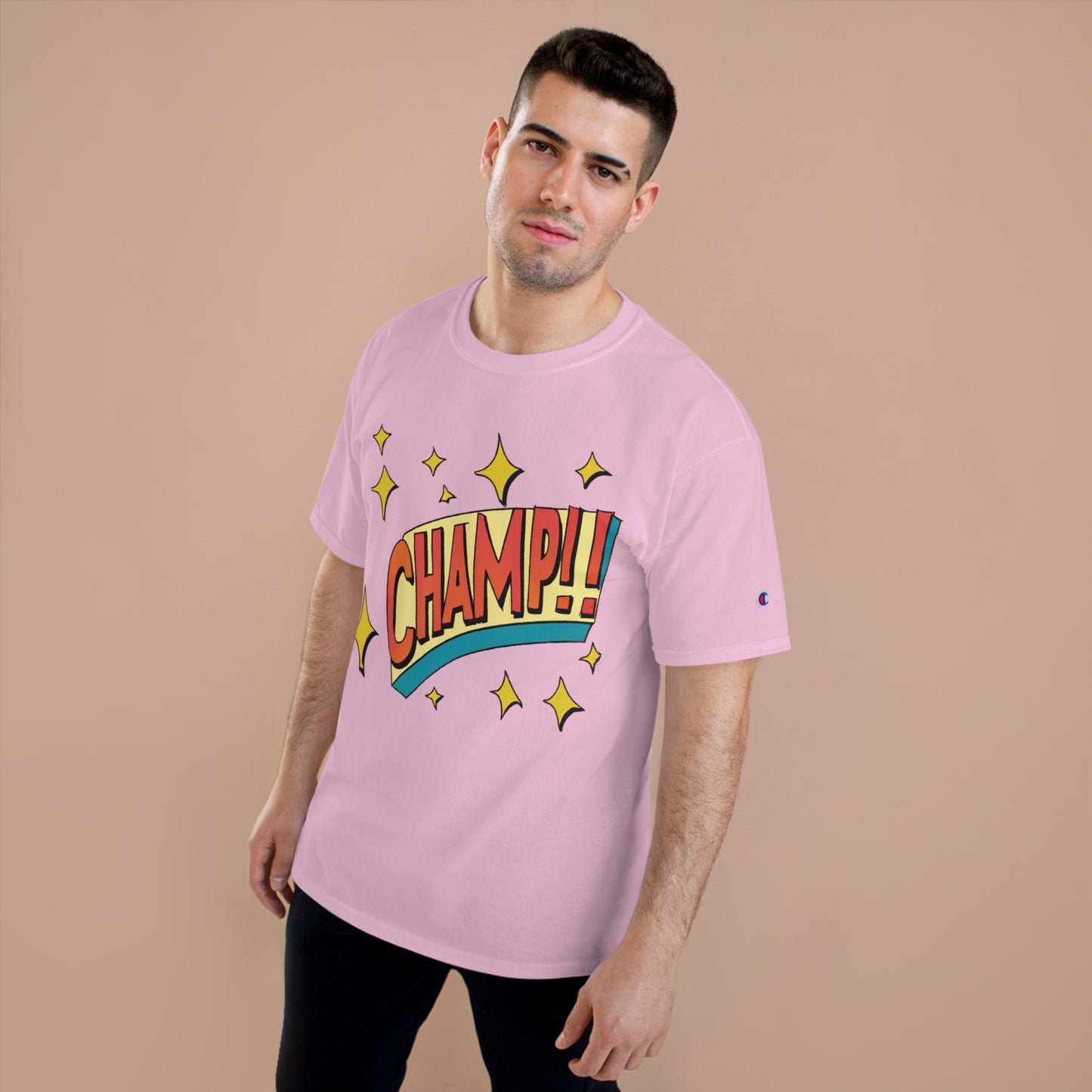 CHAMP!! Logo Exclamation 1930's Style Cartoon Art - AI Art - Champion T-Shirt