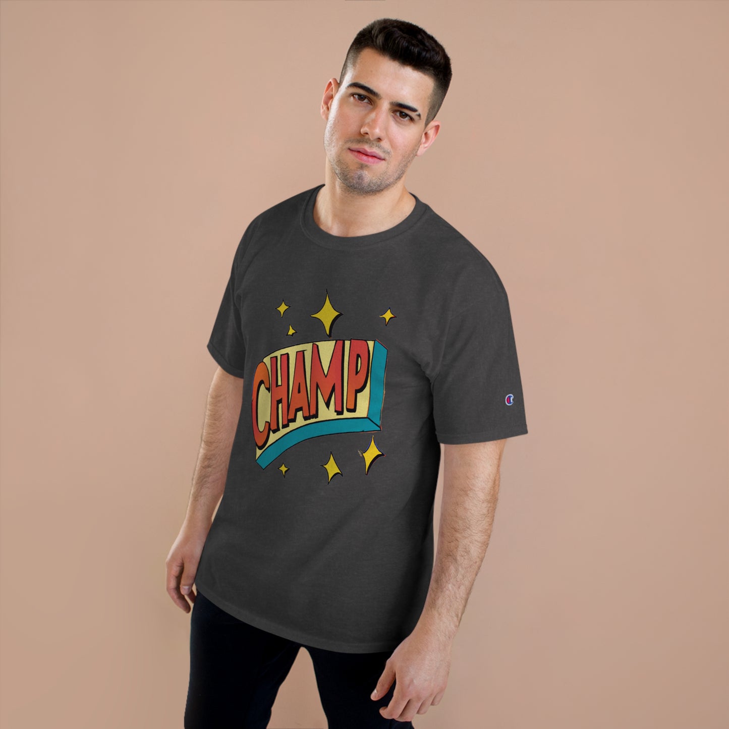 CHAMP Logo 1930's Style Cartoon Art - AI Art - Champion T-Shirt