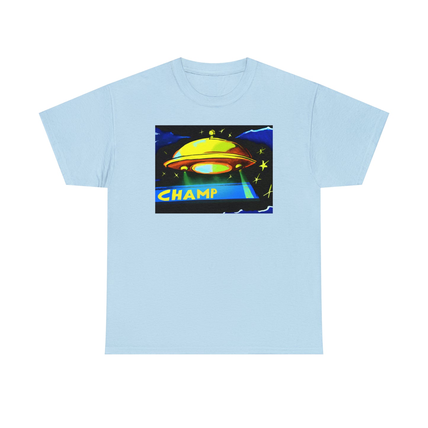 CHAMP UFO 14 - Post-Modern Style - AI Art - Gildan Heavy Cotton Tee