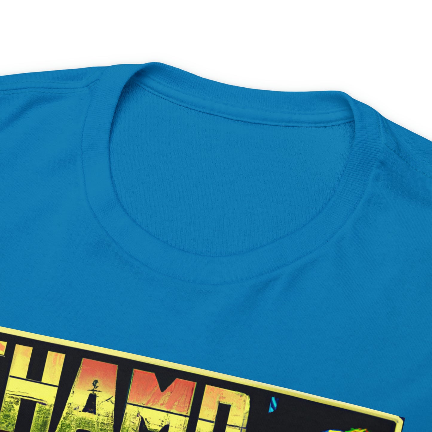 CHAMP Logo Spaceship 1 - 1980's Comic Book Style - AI Art - Gildan Heavy Cotton Tee