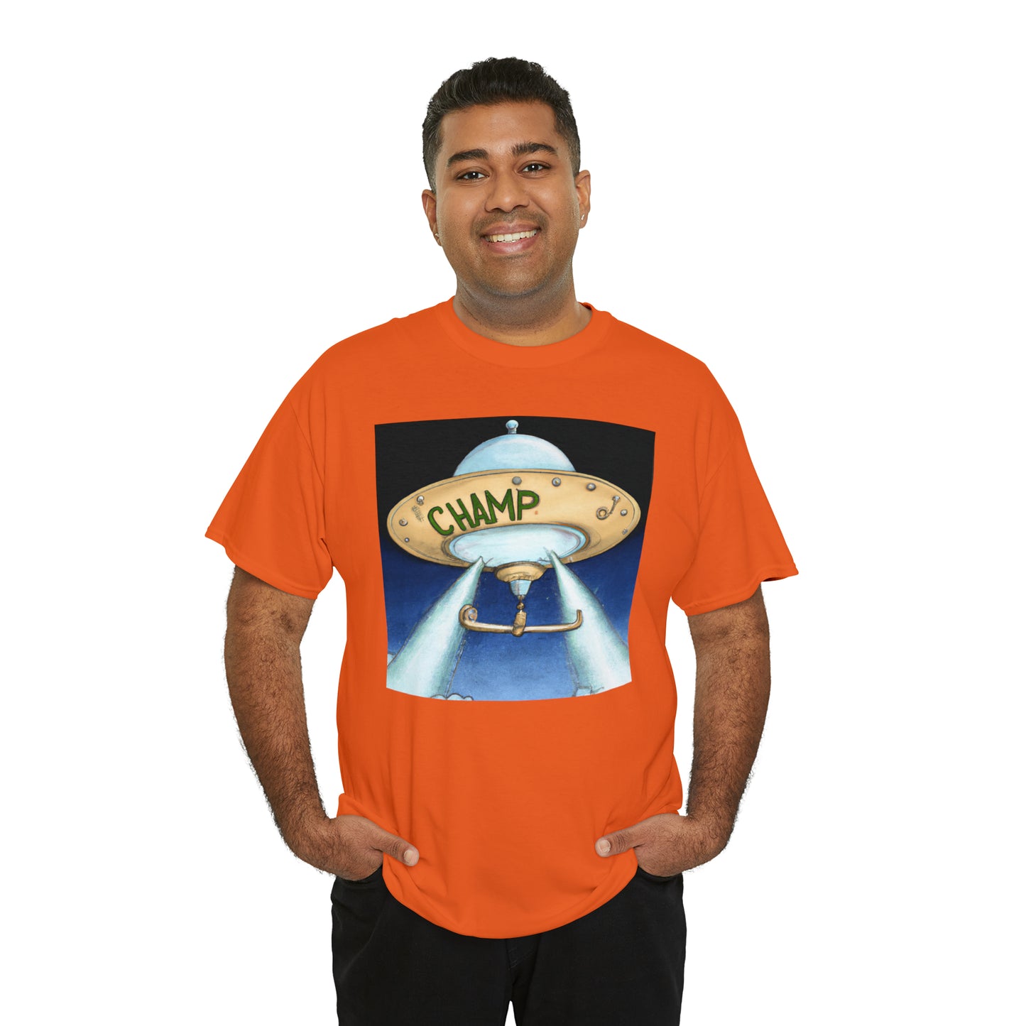 CHAMP UFO 10 - Neo-Classical Style - AI Art - Gildan Heavy Cotton Tee