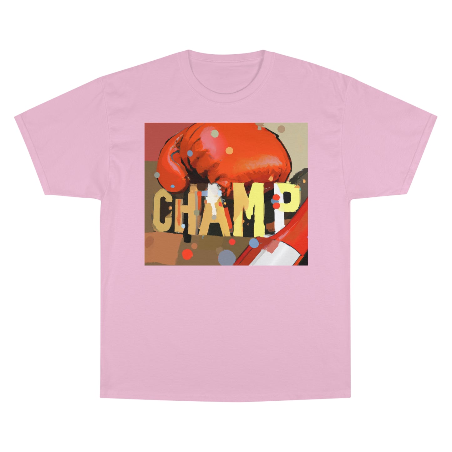 CHAMP Logo Boxing Glove Post-Modern Art Style - AI Art - Champion T-Shirt