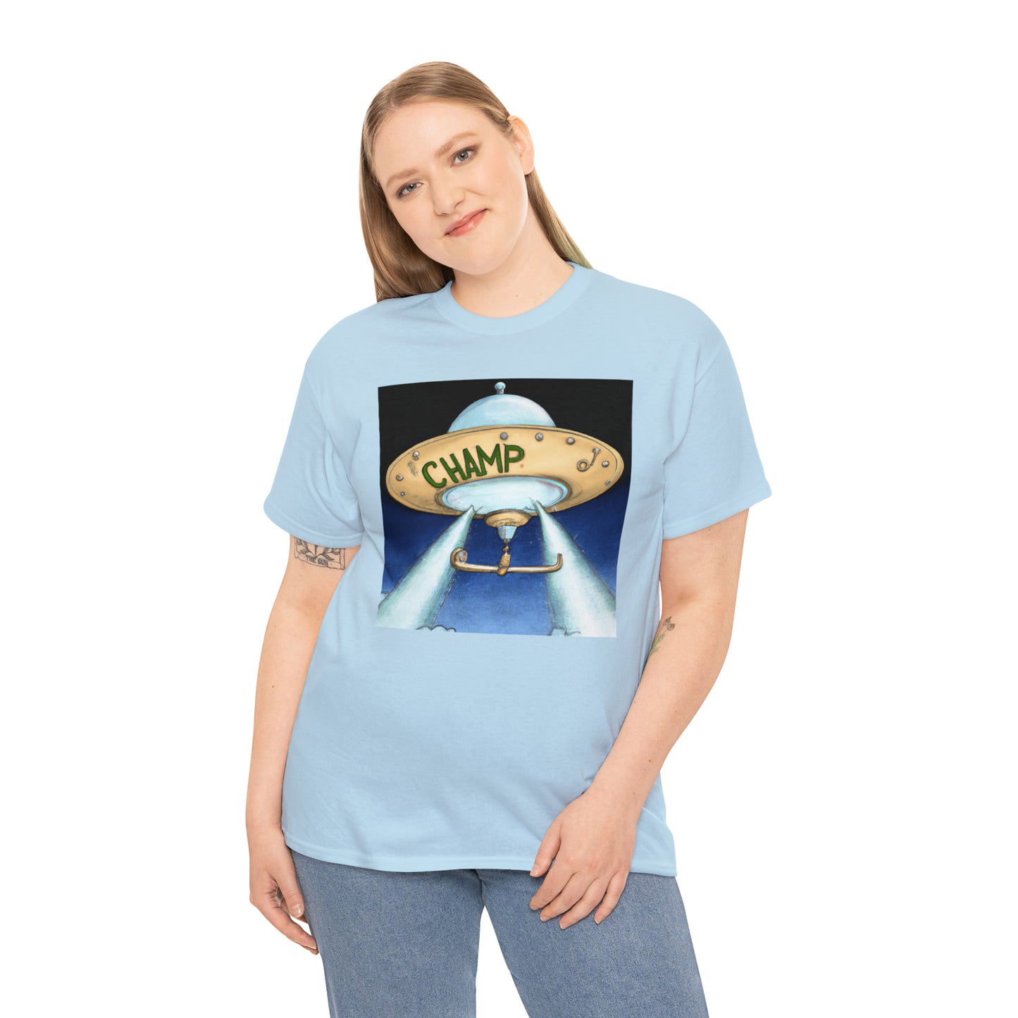 CHAMP UFO 10 - Neo-Classical Style - AI Art - Gildan Heavy Cotton Tee