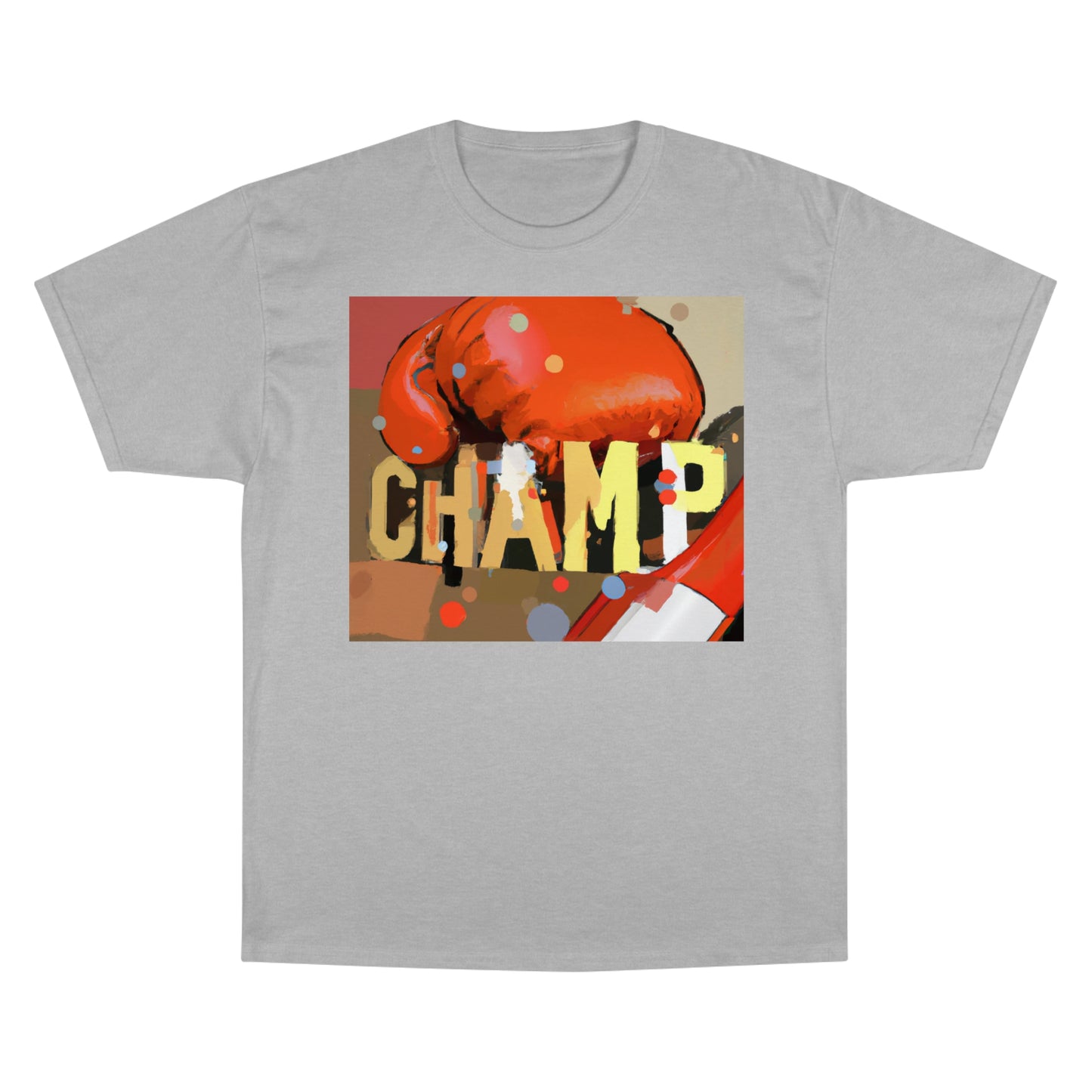 CHAMP Logo Boxing Glove Post-Modern Art Style - AI Art - Champion T-Shirt