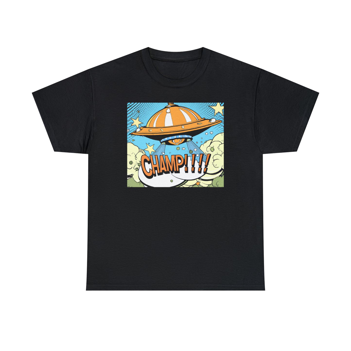 CHAMP!!!! UFO 22 - 1920's Style Comic Art - AI Art - Gildan Heavy Cotton Tee