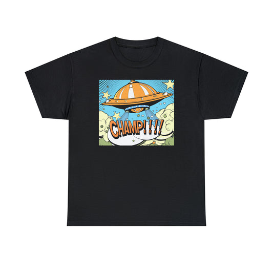 CHAMP!!!! UFO 22 - 1920's Style Comic Art - AI Art - Gildan Heavy Cotton Tee