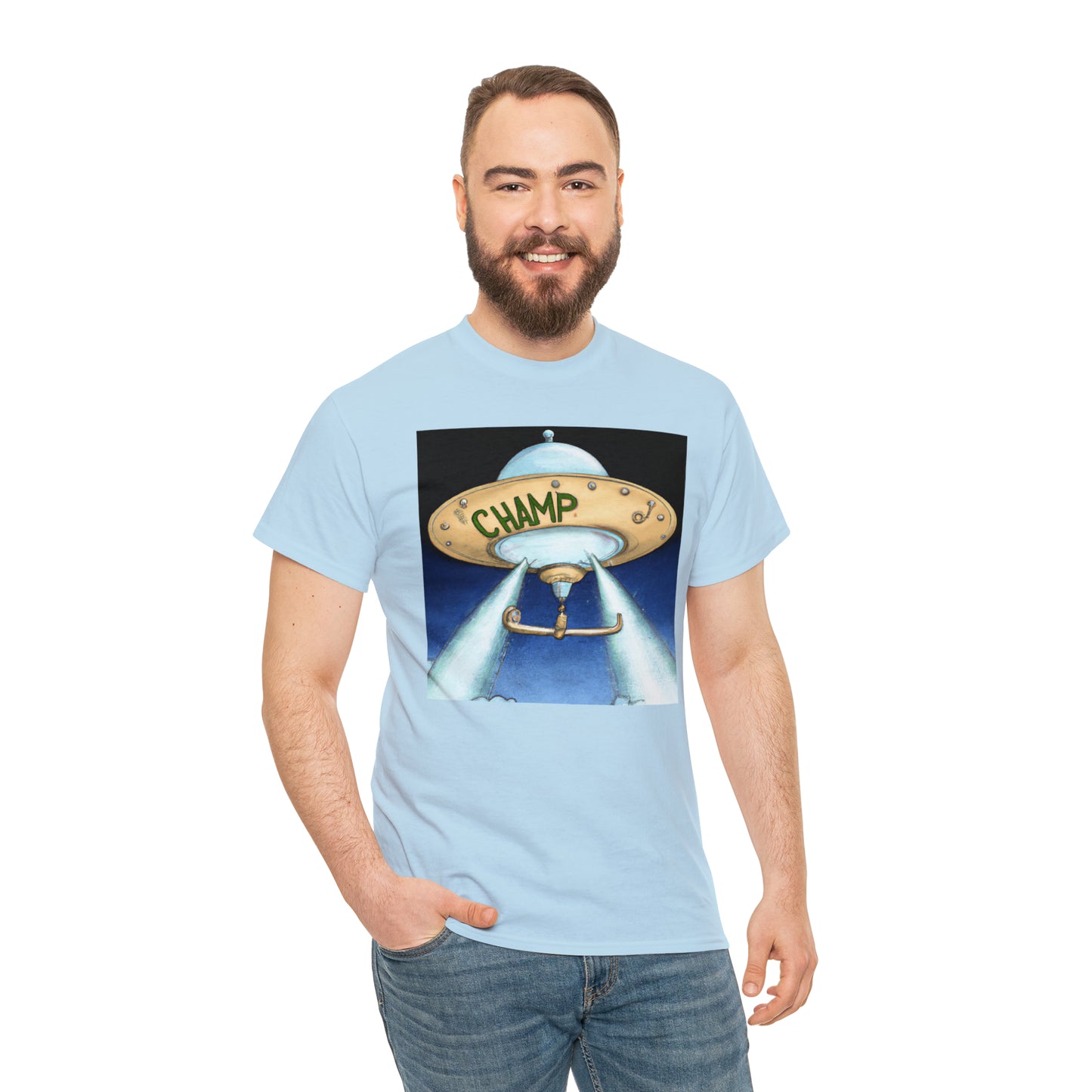 CHAMP UFO 10 - Neo-Classical Style - AI Art - Gildan Heavy Cotton Tee