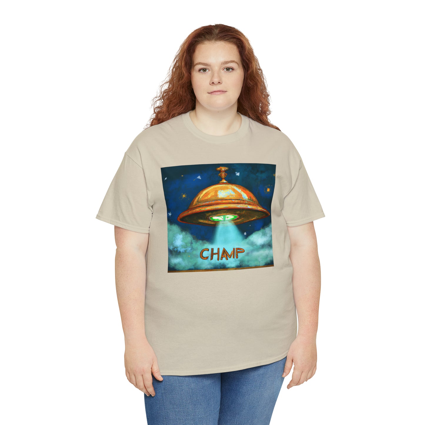 CHAMP UFO 8 - Ancient Roman Style - AI Art - Gildan Heavy Cotton Tee