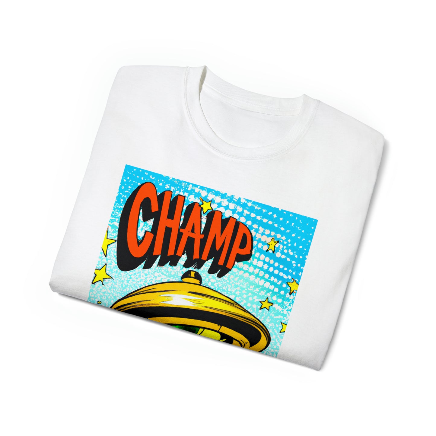 CHAMP UFO 23 - 1930's Style Comic Art - AI Art - Gildan Ultra Cotton Tee