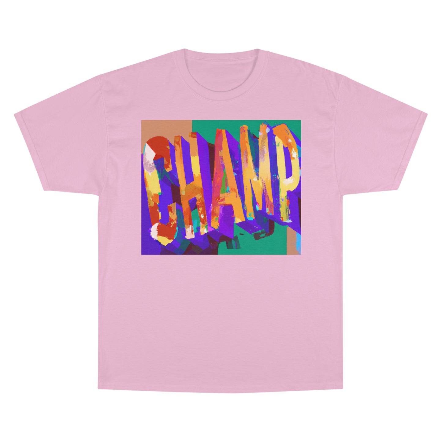 CHAMP Post-Modern Art Style Multi-Color - AI Art - Logo Champion T-Shirt