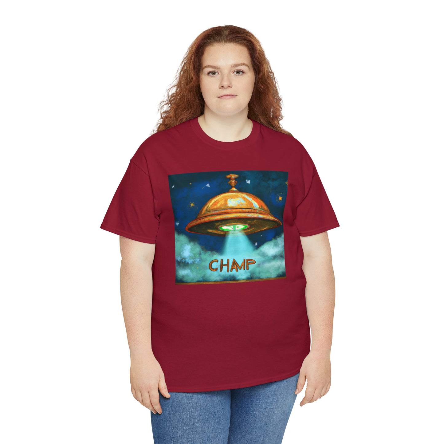 CHAMP UFO 8 - Ancient Roman Style - AI Art - Gildan Heavy Cotton Tee