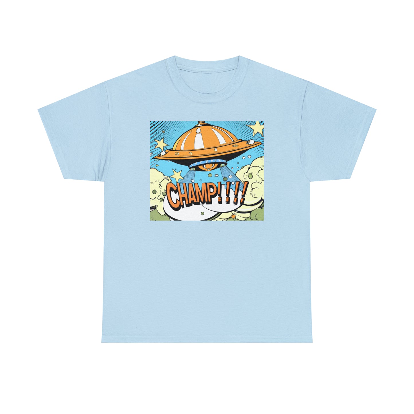 CHAMP!!!! UFO 22 - 1920's Style Comic Art - AI Art - Gildan Heavy Cotton Tee