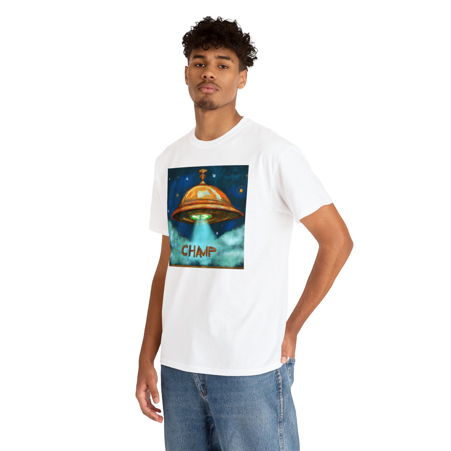 CHAMP UFO 8 - Ancient Roman Style - AI Art - Gildan Heavy Cotton Tee