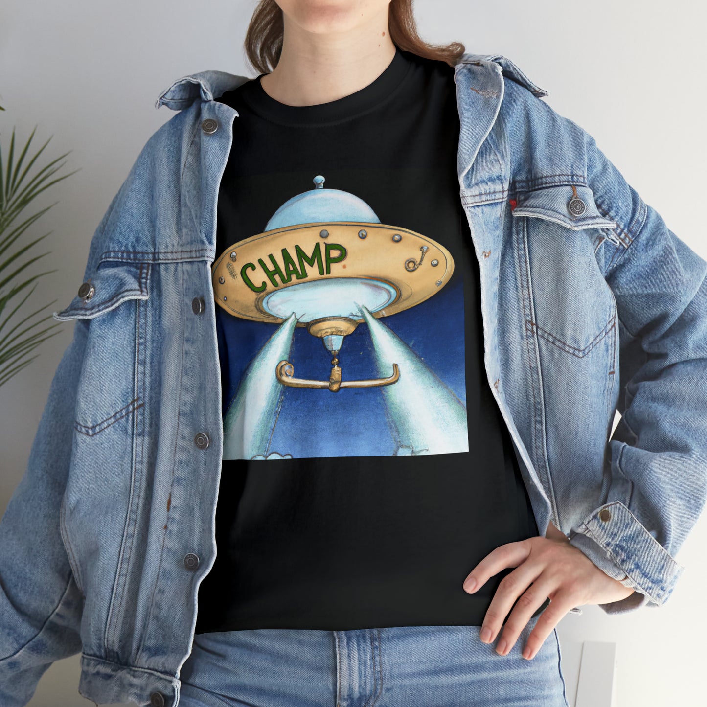 CHAMP UFO 10 - Neo-Classical Style - AI Art - Gildan Heavy Cotton Tee