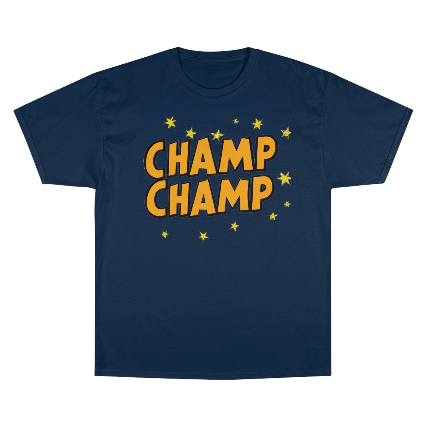 CHAMP-CHAMP Double Champ Logo 1920's Style Cartoon Art - AI Art - Champion T-Shirt