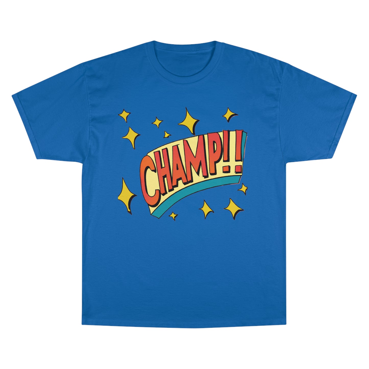 CHAMP!! Logo Exclamation 1930's Style Cartoon Art - AI Art - Champion T-Shirt