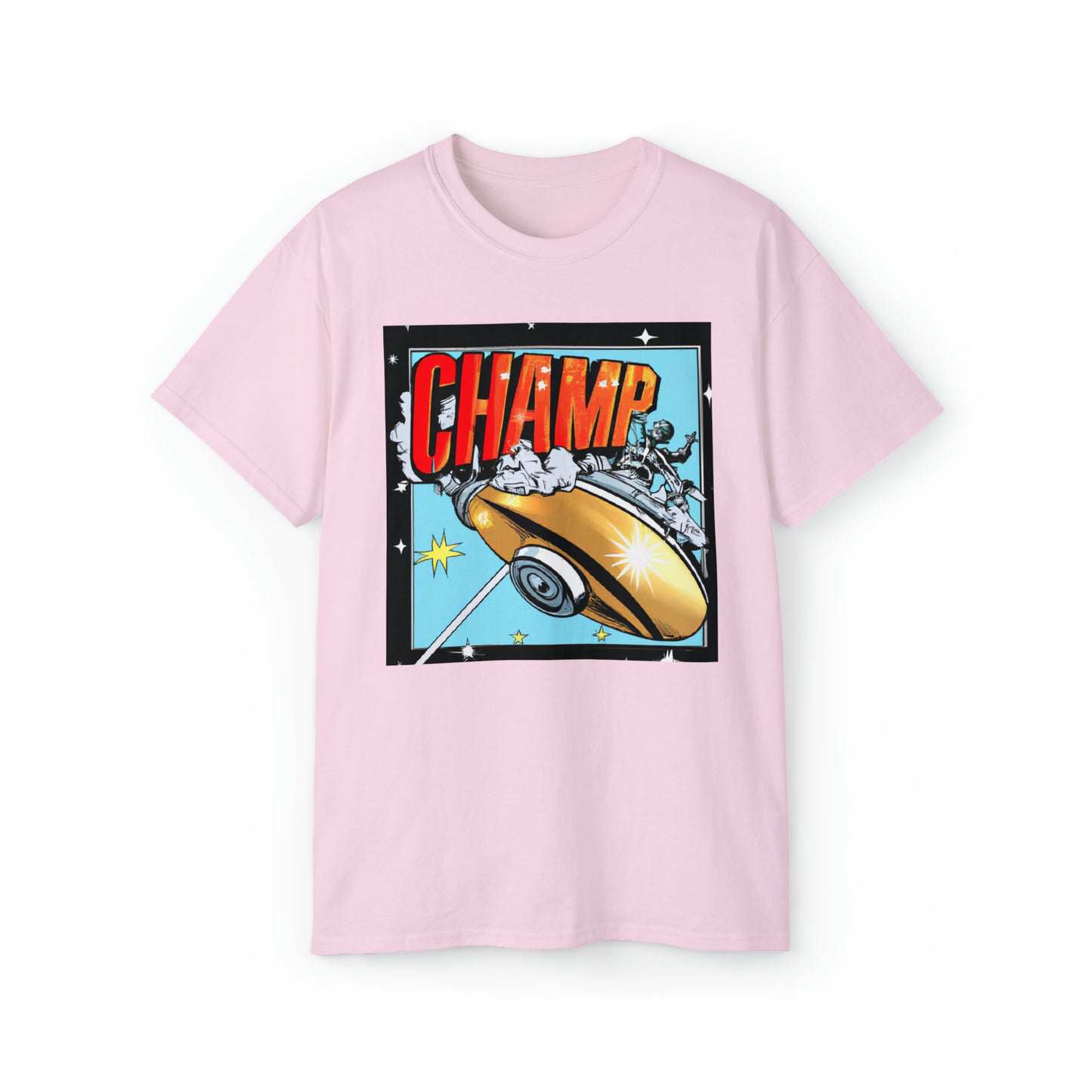 CHAMP UFO 5 - 1950's Style Comic Book Art - AI Art - Gildan Ultra Cotton Tee