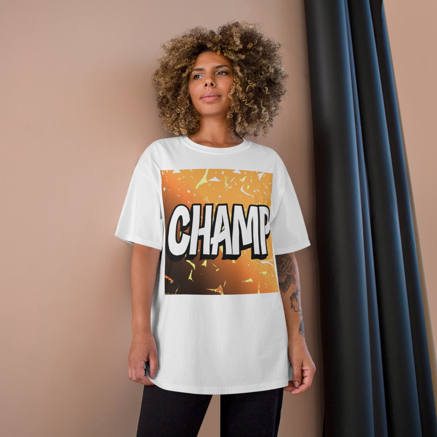 CHAMP Logo Anime Style Art - AI Art - Champion T-Shirt