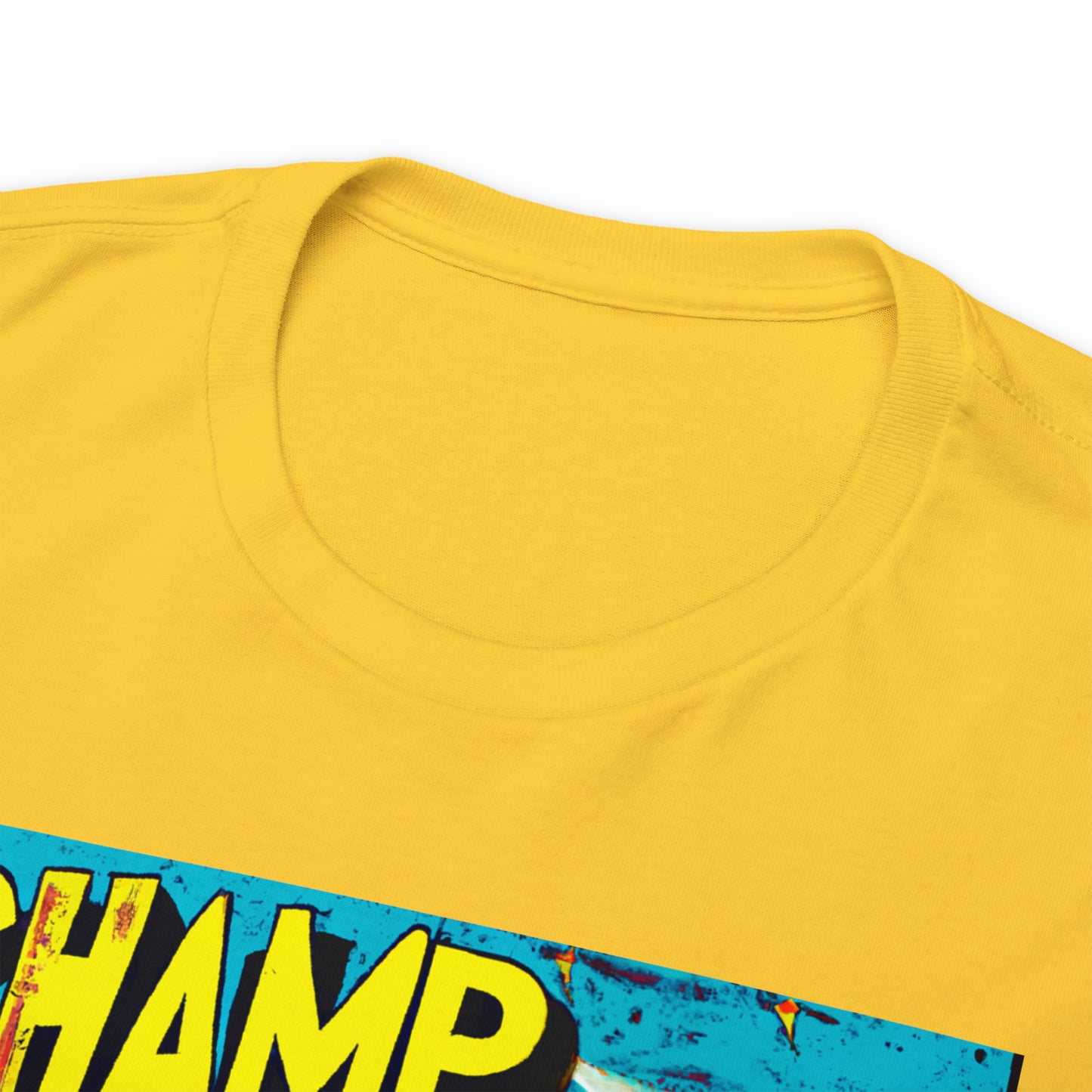 CHAMP UFO 25 - 1970's Style Comic Book Art - AI Art - Gildan Heavy Cotton Tee