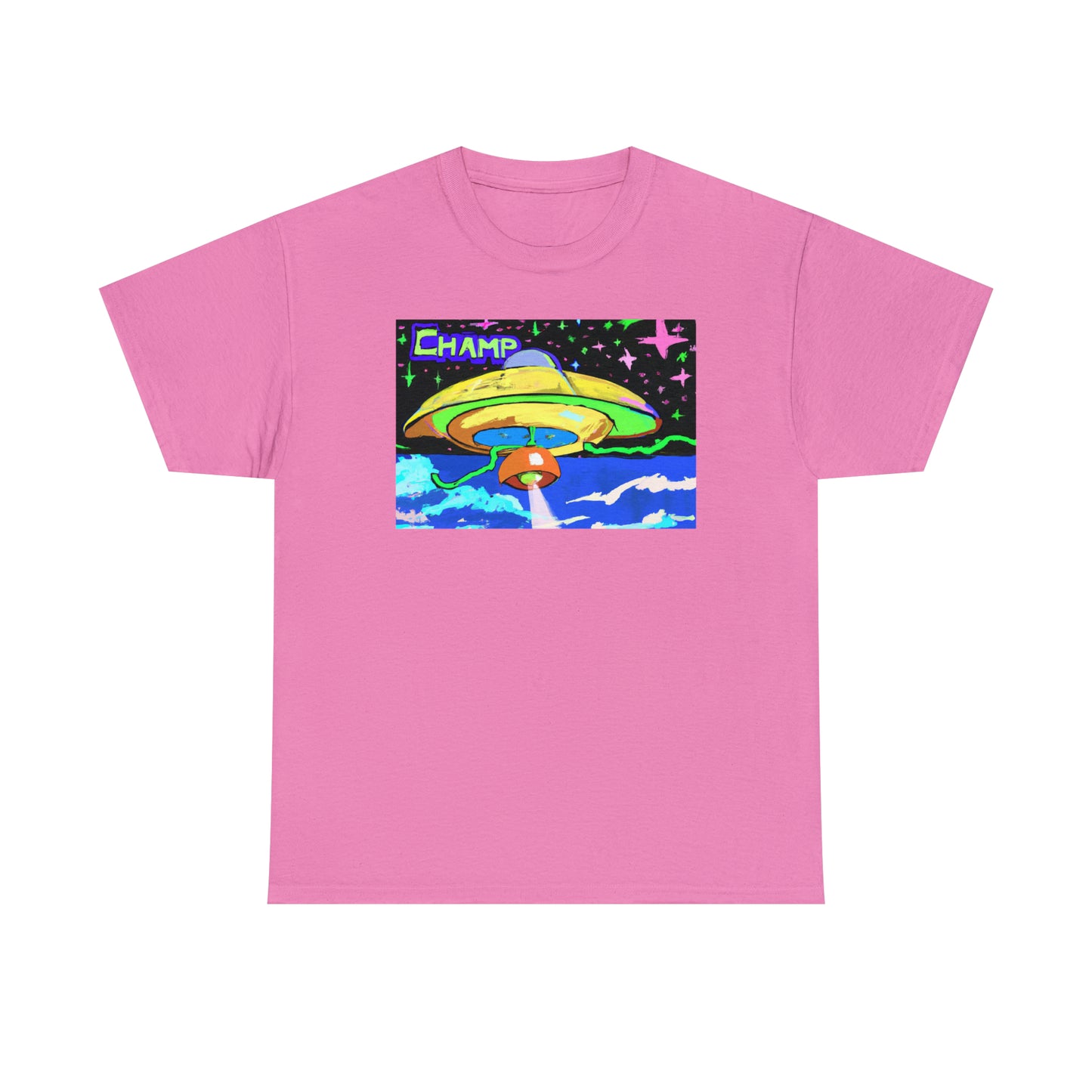 CHAMP UFO 15 - Post-Modern Style - AI Art - Gildan Heavy Cotton Tee