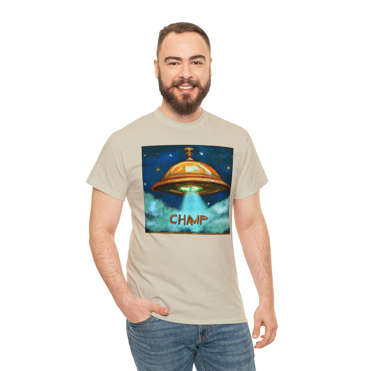 CHAMP UFO 8 - Ancient Roman Style - AI Art - Gildan Heavy Cotton Tee