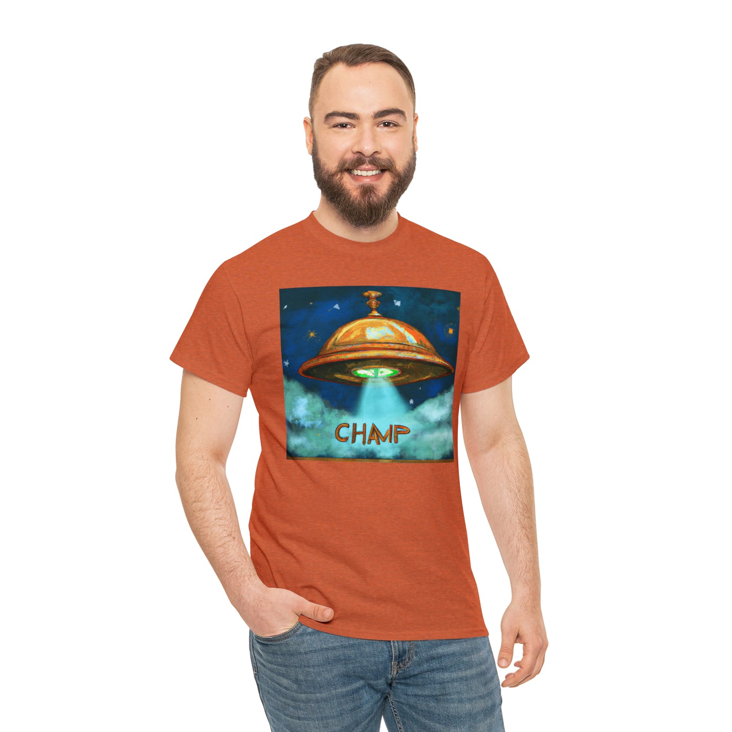 CHAMP UFO 8 - Ancient Roman Style - AI Art - Gildan Heavy Cotton Tee