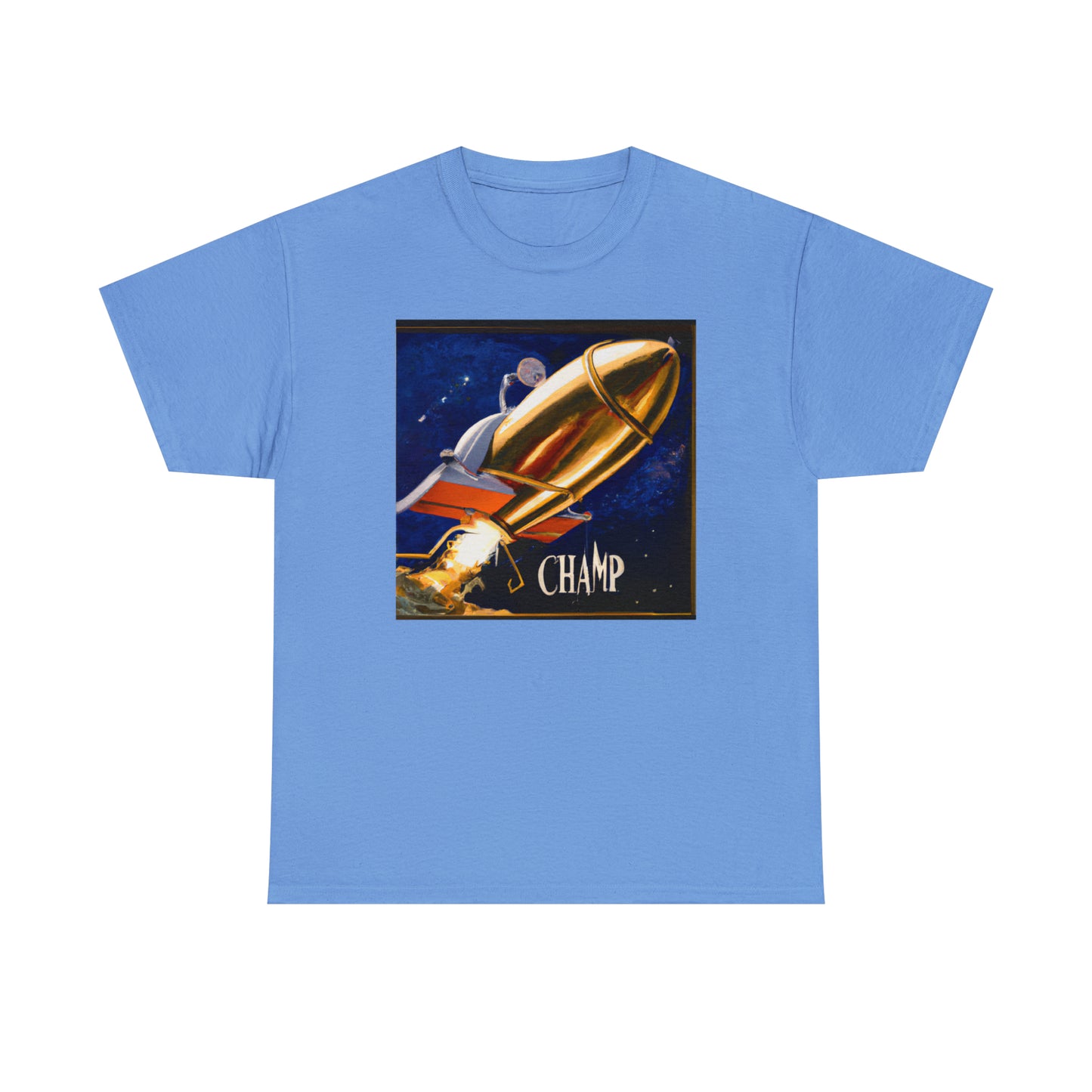 CHAMP Spaceship 9 - Renaissance Style - AI Art - Gildan Heavy Cotton Tee