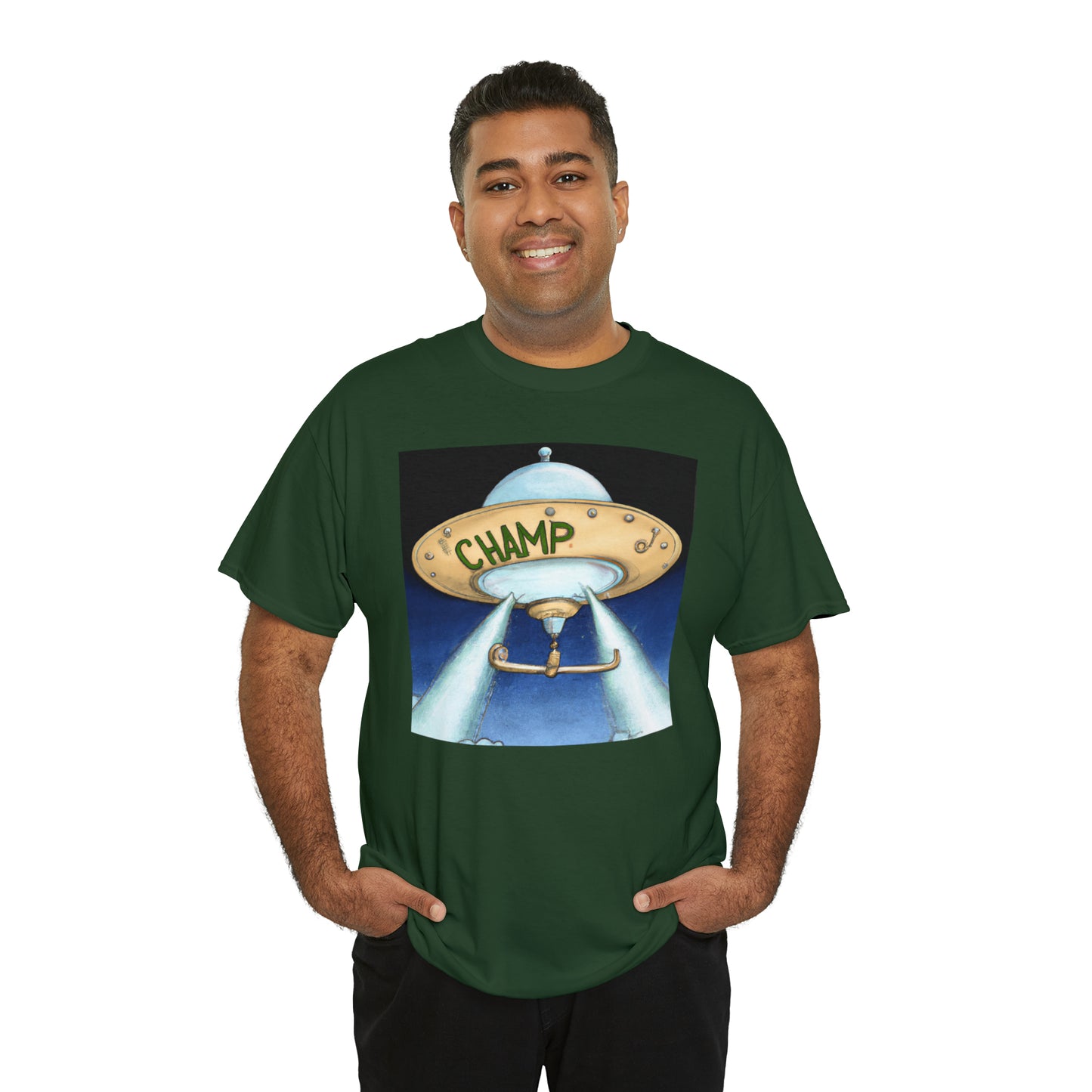 CHAMP UFO 10 - Neo-Classical Style - AI Art - Gildan Heavy Cotton Tee