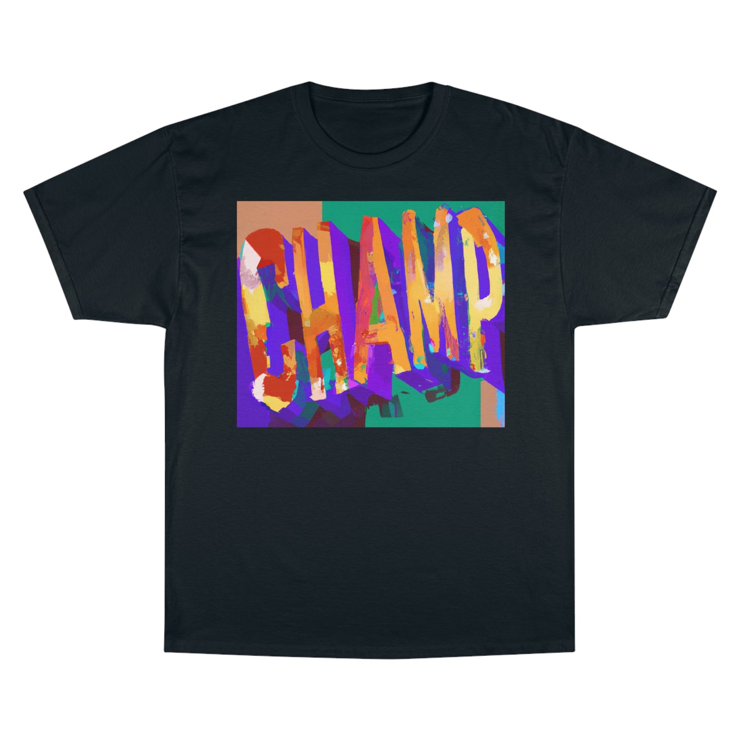 CHAMP Post-Modern Art Style Multi-Color - AI Art - Logo Champion T-Shirt